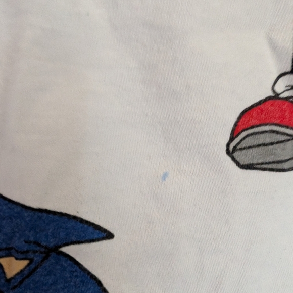 SONIC THE HEDGEHOG Youth Size Large (10-12) White T-Shirt - Picture 4 of 4